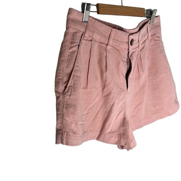 NWOT Free People Billie Chino High Rise Shorts In Pink - Picture 4 of 13